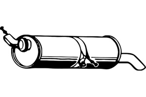 Rear muffler in the group  at  Professional Parts Sweden AB (P4782)