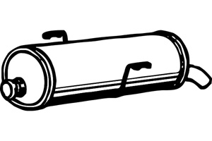 Rear muffler in the group  at  Professional Parts Sweden AB (P4783)
