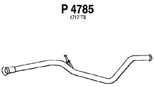 Intermediate pipe in the group  at  Professional Parts Sweden AB (P4785)