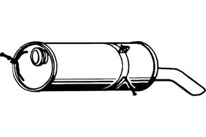 Rear muffler in the group  at  Professional Parts Sweden AB (P4786)