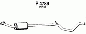 Intermediate muffler in the group  at  Professional Parts Sweden AB (P4789)