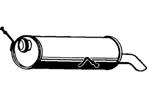 Rear muffler in the group  at  Professional Parts Sweden AB (P4790)