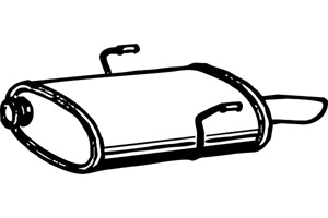 Rear muffler i gruppen Tillflligt dolda artiklar hos  Professional Parts Sweden AB (P4798)