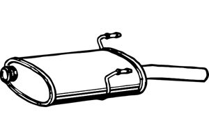 Rear muffler in the group  at  Professional Parts Sweden AB (P4799)