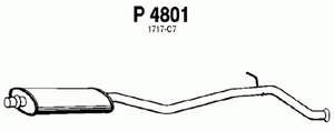 Intermediate muffler in the group  at  Professional Parts Sweden AB (P4801)