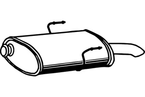 Rear muffler in the group  at  Professional Parts Sweden AB (P4803)