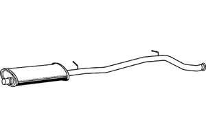 Intermediate muffler in the group  at  Professional Parts Sweden AB (P4808)