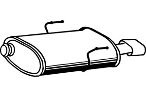 Rear muffler in the group  at  Professional Parts Sweden AB (P4809)