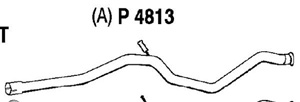 Intermediate pipe in the group  at  Professional Parts Sweden AB (P4813)