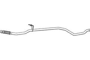 Intermediate pipe in the group  at  Professional Parts Sweden AB (P4816)
