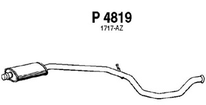 Intermediate muffler in the group  at  Professional Parts Sweden AB (P4819)
