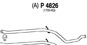 Intermediate pipe in the group  at  Professional Parts Sweden AB (P4826)