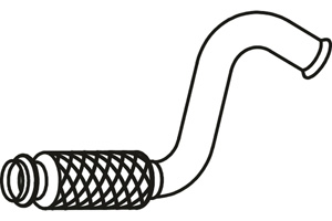 Intermediate pipe in the group  at  Professional Parts Sweden AB (P4827)