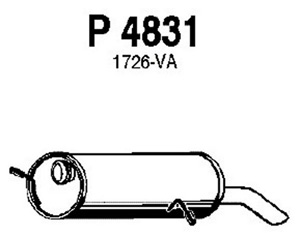Rear muffler in the group  at  Professional Parts Sweden AB (P4831)