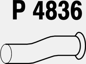 Intermediate pipe in the group  at  Professional Parts Sweden AB (P4836)