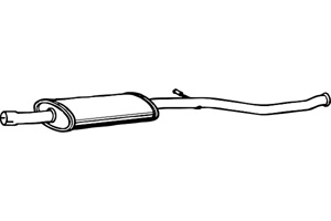 Intermediate muffler in the group  at  Professional Parts Sweden AB (P4839)