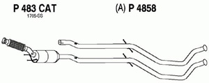 Catalytic converter in the group  at  Professional Parts Sweden AB (P483CAT)