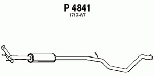 Intermediate muffler in the group  at  Professional Parts Sweden AB (P4841)