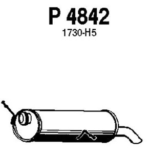 Rear muffler in the group  at  Professional Parts Sweden AB (P4842)