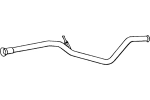 Intermediate pipe in the group Exhaust parts / Exhaust muffler & kits at  Professional Parts Sweden AB (P4843)