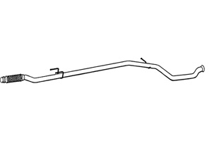 Intermediate pipe in the group  at  Professional Parts Sweden AB (P4844)