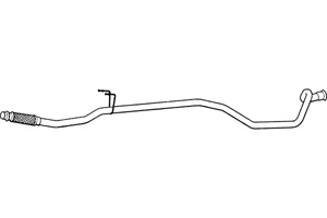 Intermediate pipe in the group  at  Professional Parts Sweden AB (P4845)