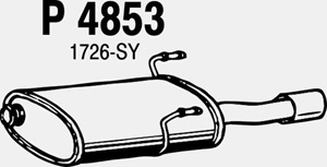 Rear muffler in the group  at  Professional Parts Sweden AB (P4853)