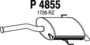 Rear muffler in the group  at  Professional Parts Sweden AB (P4855)