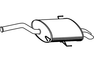 Rear muffler i gruppen Tillflligt dolda artiklar hos  Professional Parts Sweden AB (P4857)