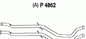 Intermediate pipe in the group  at  Professional Parts Sweden AB (P4862)