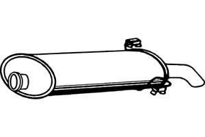 Rear muffler in the group  at  Professional Parts Sweden AB (P4873)