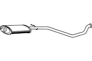 Intermediate muffler in the group  at  Professional Parts Sweden AB (P4877)