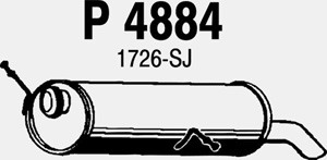 Rear muffler in the group  at  Professional Parts Sweden AB (P4884)