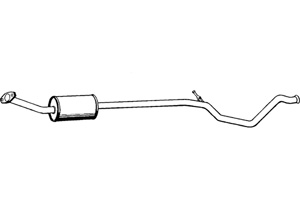 Intermediate muffler in the group  at  Professional Parts Sweden AB (P4885)