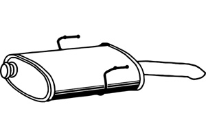 Rear muffler in the group  at  Professional Parts Sweden AB (P4891)