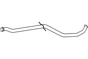 Intermediate pipe in the group  at  Professional Parts Sweden AB (P4893)