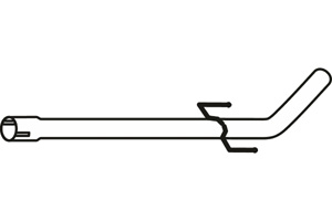 Intermediate pipe in the group Exhaust parts / Exhaust muffler & kits at  Professional Parts Sweden AB (P49023)