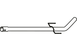 Intermediate pipe in the group Exhaust parts / Exhaust muffler & kits at  Professional Parts Sweden AB (P49027)