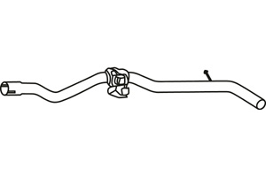 Intermediate pipe in the group Exhaust parts / Exhaust muffler & kits at  Professional Parts Sweden AB (P49043)
