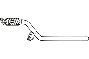Front pipe in the group Exhaust parts / Exhaust muffler & kits at  Professional Parts Sweden AB (P49047)