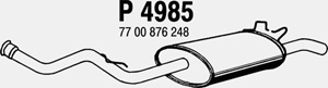 Rear muffler in the group  at  Professional Parts Sweden AB (P4985)