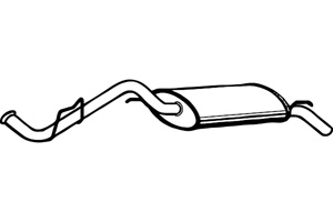 Rear muffler in the group  at  Professional Parts Sweden AB (P4995)