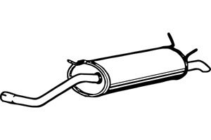 Rear muffler i gruppen Tillflligt dolda artiklar hos  Professional Parts Sweden AB (P5018)