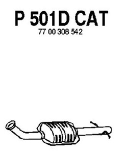 Catalytic converter in the group  at  Professional Parts Sweden AB (P501DCAT)