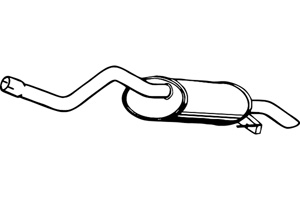 Rear muffler in the group  at  Professional Parts Sweden AB (P5024)