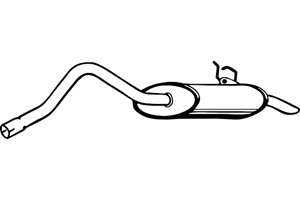 Rear muffler in the group  at  Professional Parts Sweden AB (P5030)