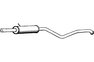 Intermediate muffler in the group  at  Professional Parts Sweden AB (P5035)