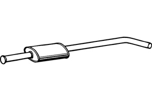 Intermediate muffler in the group  at  Professional Parts Sweden AB (P5040)