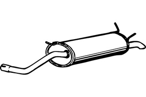 Rear muffler in the group  at  Professional Parts Sweden AB (P5041)