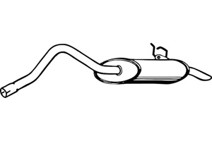 Rear muffler in the group  at  Professional Parts Sweden AB (P5056)